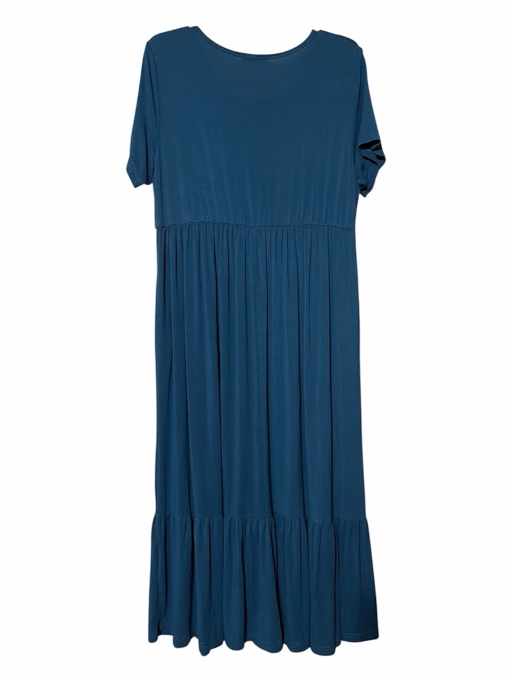 Bearsland Tiered Short Sleeve Maternity Maxi Dress Size XL - Picture 3 of 5